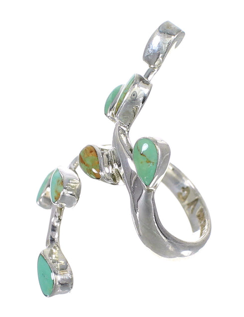 Sterling Silver And Turquoise Jewelry Ring Size 4-3/4 VX62483